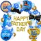 Happy Fathers Day Balloon Arch Garland Kit Father's Day Party Decorations, Best Dad Trophy Beard Foil Balloons for Father's Day Party Supplies